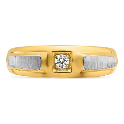 IBGoodman 14K Two-Tone Diamond Men's Ring – view 6