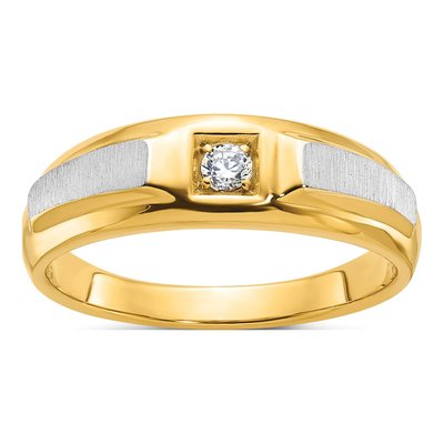 IBGoodman 14K Two-Tone Diamond Men's Ring