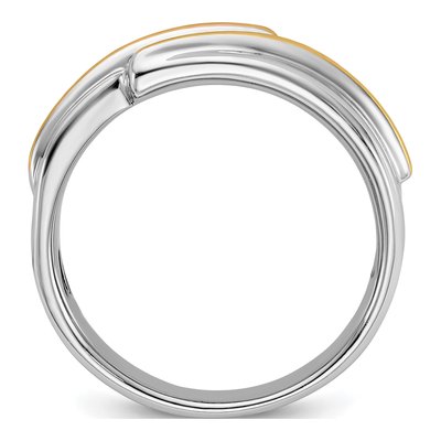 Men's 14K Two-Tone Gold 5-Stone Diamond Ring Mounting – view 2