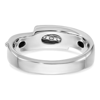 Men's 14K Two-Tone Gold 5-Stone Diamond Ring Mounting – view 7