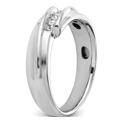 Men's 14K Two-Tone Gold 5-Stone Diamond Ring Mounting – view 8