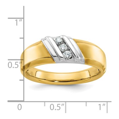 Men's 14K Two-Tone Gold Diamond Ring Mounting – view 3
