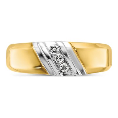 Men's 14K Two-Tone Gold Diamond Ring Mounting – view 5