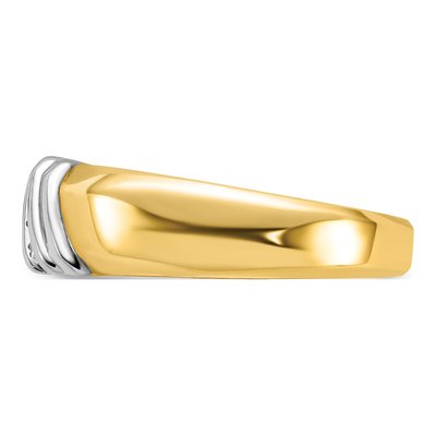 Men's 14K Two-Tone Gold Diamond Ring Mounting – view 6