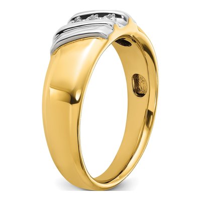 Men's 14K Two-Tone Gold Diamond Ring Mounting – view 8