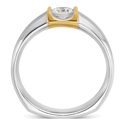 Men's 14K Two-Tone Gold Diamond Ring Mounting – view 2