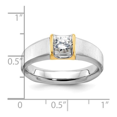 Men's 14K Two-Tone Gold Diamond Ring Mounting – view 3
