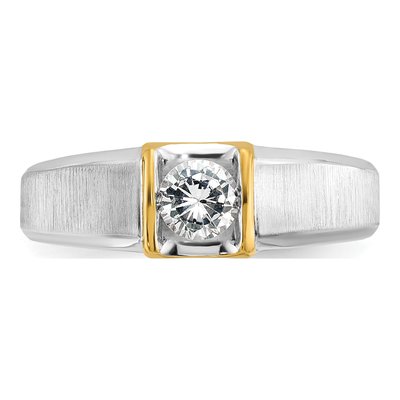 Men's 14K Two-Tone Gold Diamond Ring Mounting – view 6