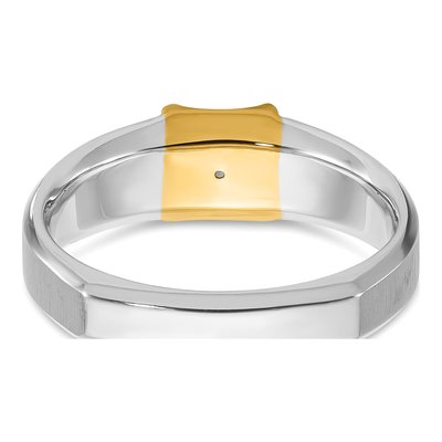 Men's 14K Two-Tone Gold Diamond Ring Mounting – view 7