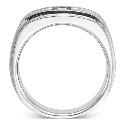 Men's 14K White Gold Diamond Ring Mounting – view 2