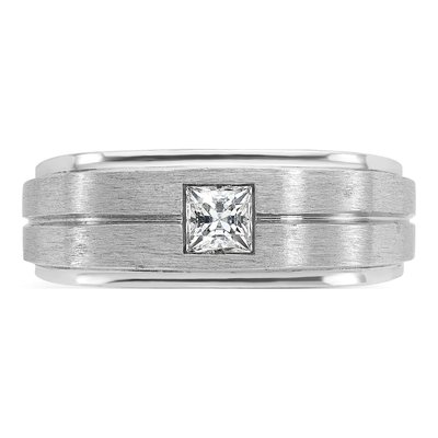 Men's 14K White Gold Diamond Ring Mounting – view 6
