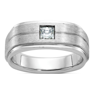 Men's 14K White Gold 3/8 ct tw Diamond Ring