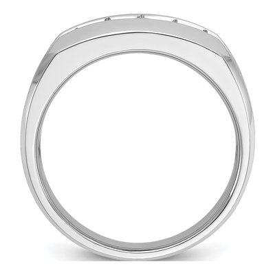 Men's 10K White Gold 1/2 ct tw Diamond 5-Stone Ring – view 4