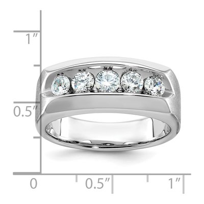 Men's 14K White Gold Diamond Ring Mounting – view 3
