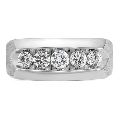 Men's 14K White Gold Diamond Ring Mounting – view 6