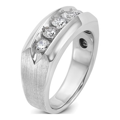 Men's 14K White Gold Diamond Ring Mounting – view 8