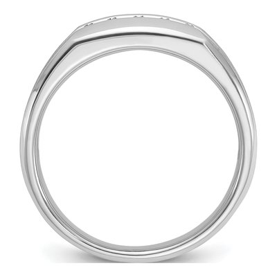 Men's 10K White Gold 1/4 ct tw Diamond 5-Stone Ring – view 3