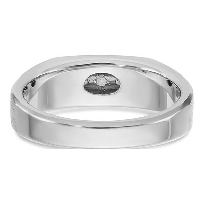 Men's 14K White Gold 5-Stone Ring Mounting – view 7
