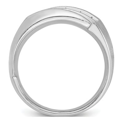 Men's 14K White Gold 5-Stone Diamond Ring Mounting – view 2
