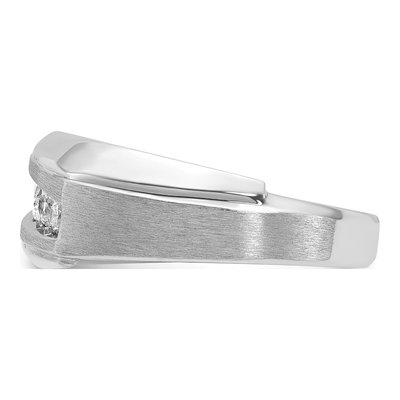 Men's 14K White Gold 5-Stone Diamond Ring Mounting – view 5