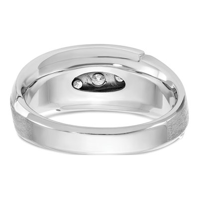 Men's 14K White Gold 5-Stone Diamond Ring Mounting – view 7