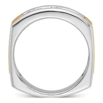 Men's 14K Two-Tone Gold Diamond Ring Mounting – view 2