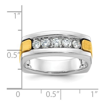 Men's 14K Two-Tone Gold Diamond Ring Mounting – view 3