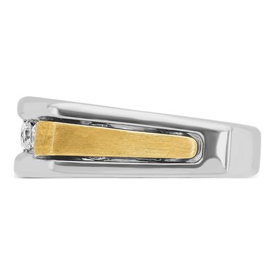 Men's 14K Two-Tone Gold Diamond Ring Mounting – view 5