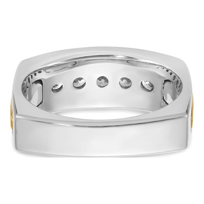 Men's 14K Two-Tone Gold Diamond Ring Mounting – view 7
