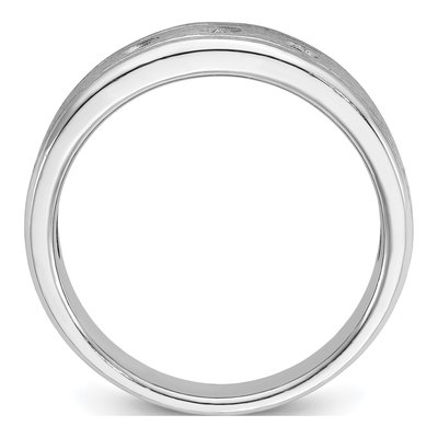 Men's 14K White Gold 3-Stone Ring Mounting – view 2
