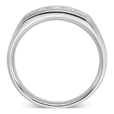 Men's 14K White Gold 5-Stone Ring Mounting – view 2