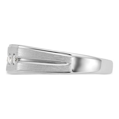 Men's 14K White Gold 5-Stone Ring Mounting – view 5