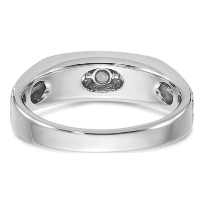 Men's 14K White Gold 1/4 ct tw Diamond 5-Stone Ring – view 7