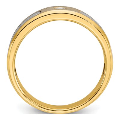 Men's 10K Two-Tone Gold Diamond Ring Mounting – view 2