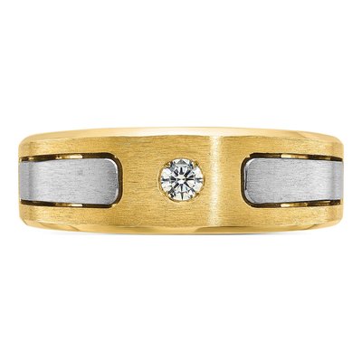 Men's 14K Two-Tone Gold Diamond Ring Mounting – view 6