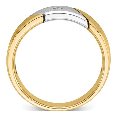 Men's 14K Two-Tone Gold Diamond Ring Mounting – view 2