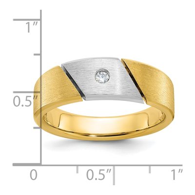 Men's 14K Two-Tone Gold Diamond Ring Mounting – view 3