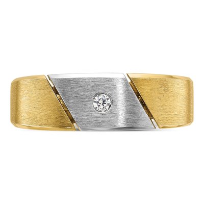Men's 14K Two-Tone Gold Diamond Ring Mounting – view 6