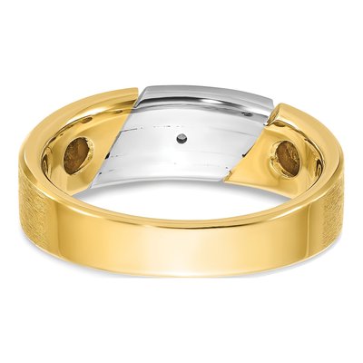 Men's 14K Two-Tone Gold Diamond Ring Mounting – view 7
