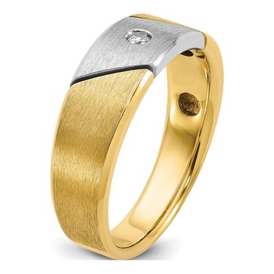 Men's 14K Two-Tone Gold Diamond Ring Mounting – view 8