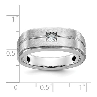 Men's 14K White Gold Diamond Ring Mounting – view 3