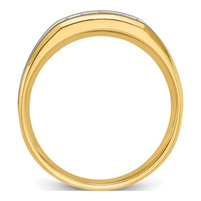 Men's 10K Two-Tone Gold 1/4 ct tw Diamond Ring – view 2