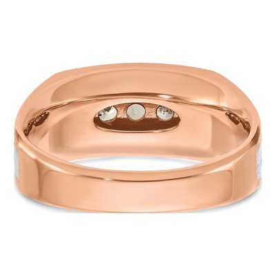 Men's 14K Two-Tone Gold Diamond 5-Stone Ring Mounting – view 7