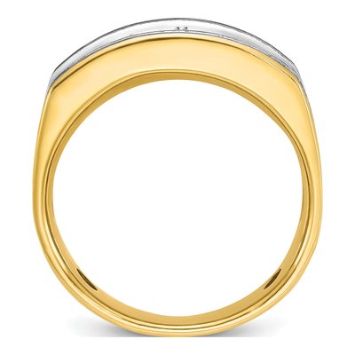 Men's 14K Two-Tone Gold Diamond Ring Mounting – view 2