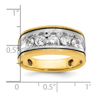 Men's 14K Two-Tone Gold Diamond Ring Mounting – view 3