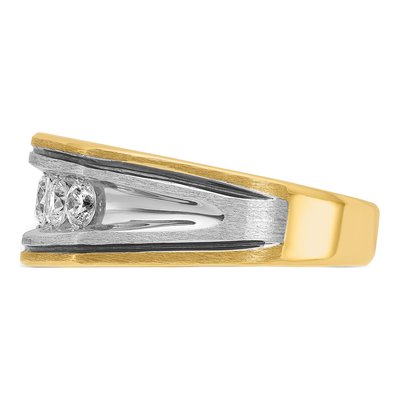 Men's 14K Two-Tone Gold Diamond Ring Mounting – view 5