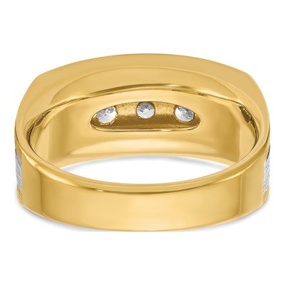 Men's 14K Two-Tone Gold Diamond Ring Mounting – view 7