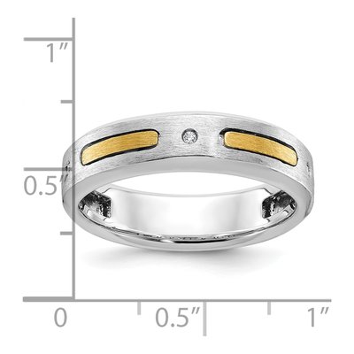Men's 14K Two-Tone Gold Diamond Ring Mounting – view 3