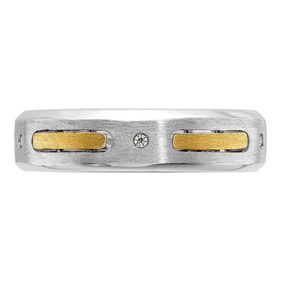 Men's 14K Two-Tone Gold Diamond Ring Mounting – view 6