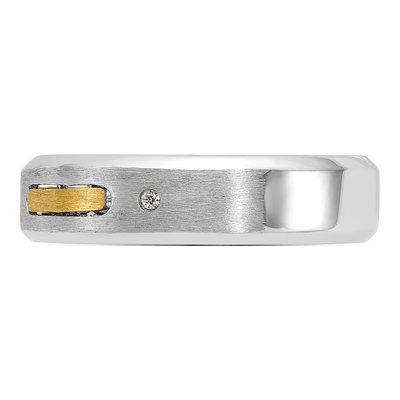 Men's 14K Two-Tone Gold Diamond Ring – view 5